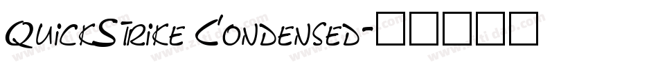 QuickStrike Condensed字体转换